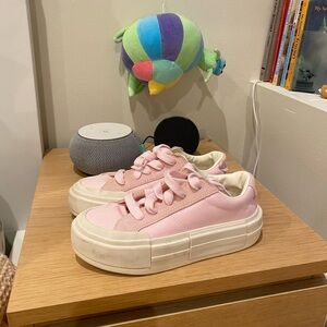 Converse Pink Platform Sneakers - Chunky Lace-Up